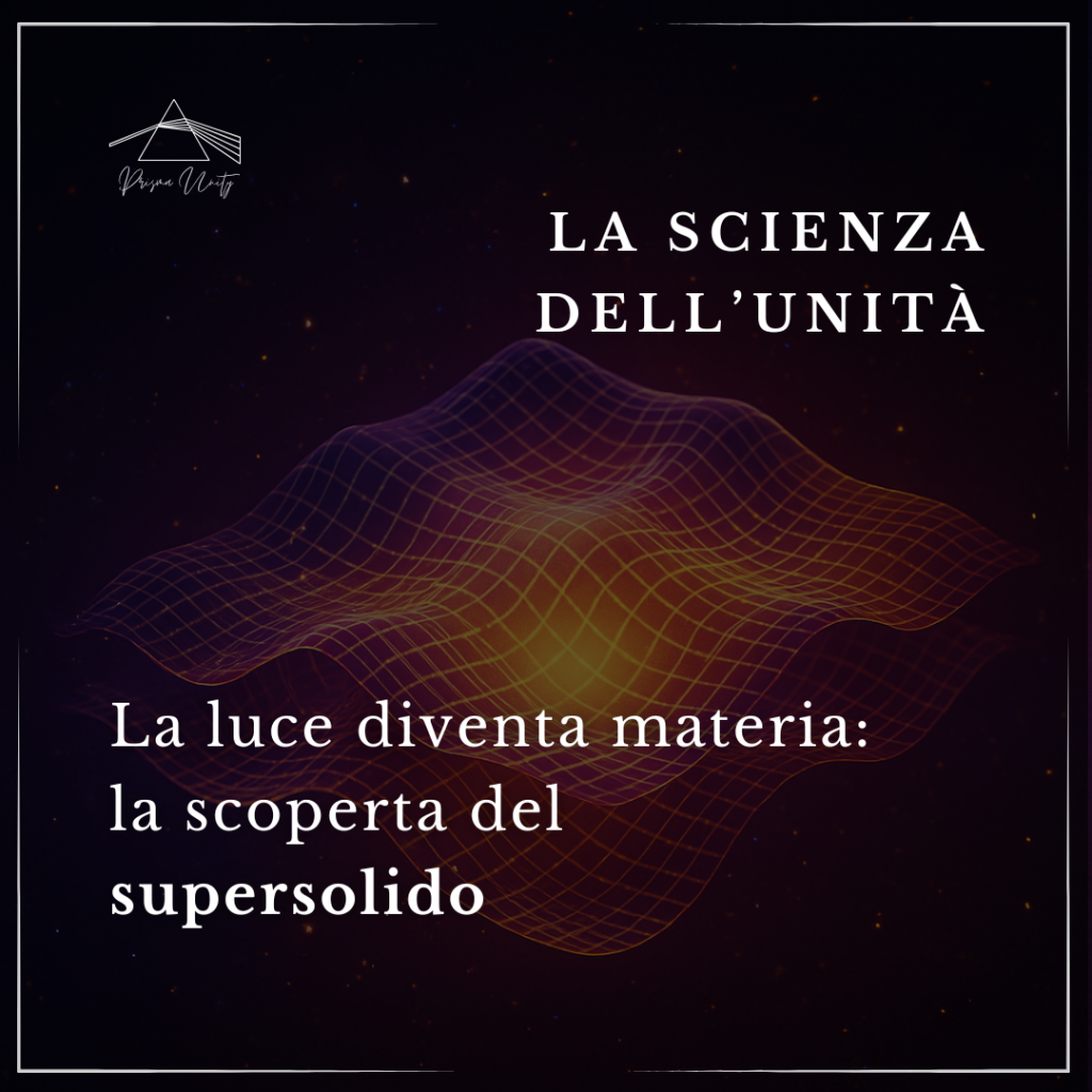 la luce che diventa materia